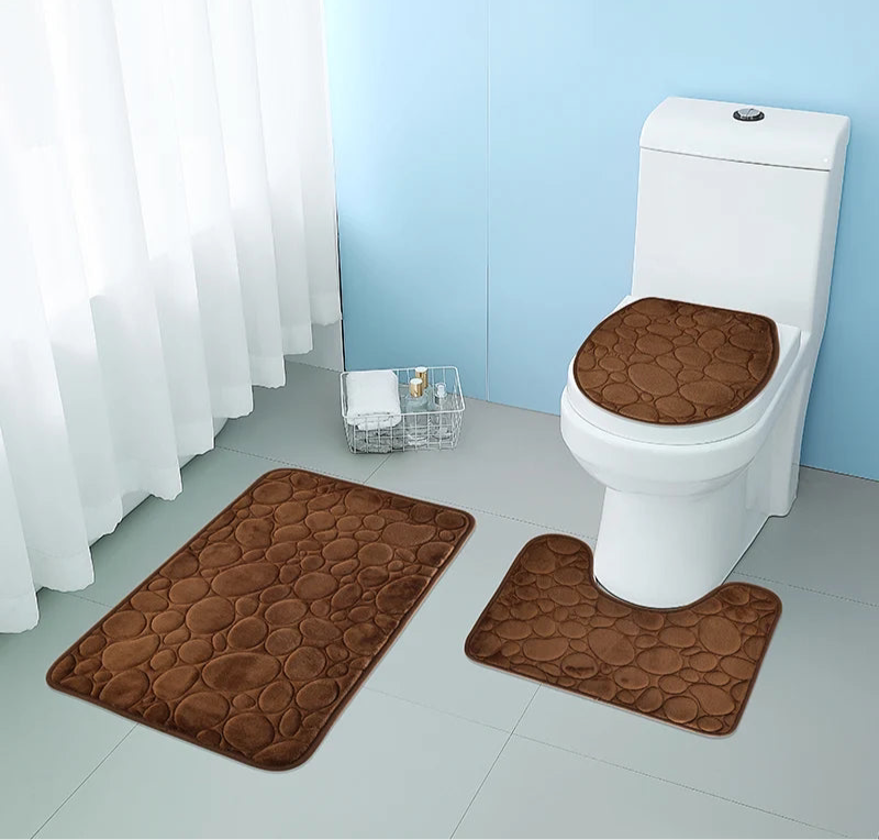 Kit de Tapete Antiderrapante para Banheiro - CasaZaki