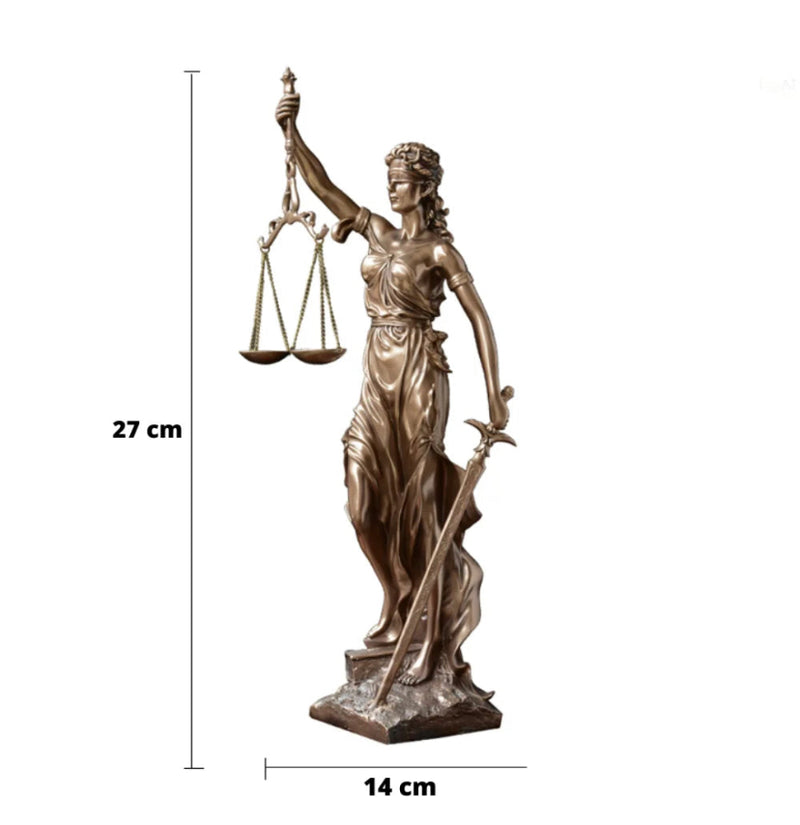 Escultura Themis Deusa da Justiça - CasaZaki