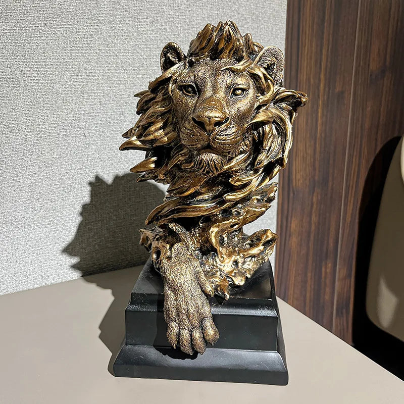 Escultura Leão Nórdico - CasaZaki