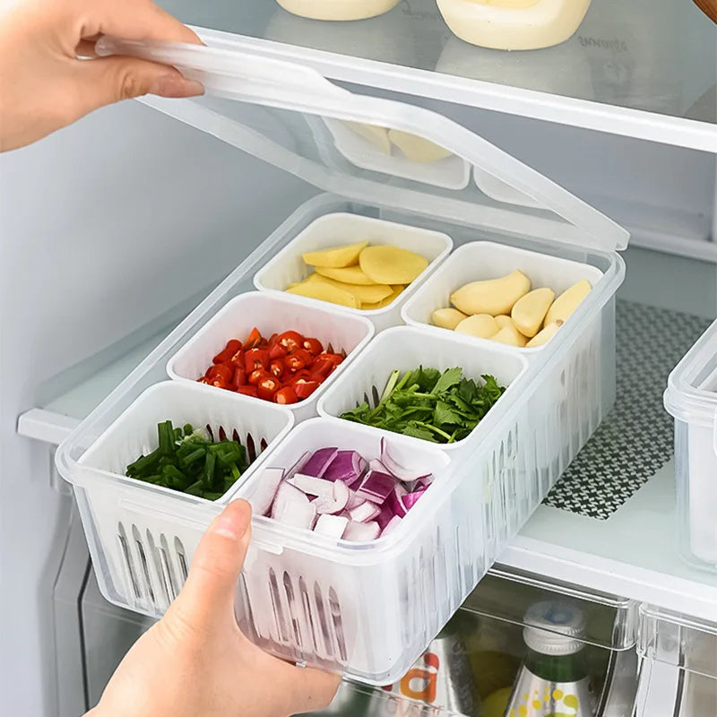 Organizador de Geladeira com Divisórias - CasaZaki