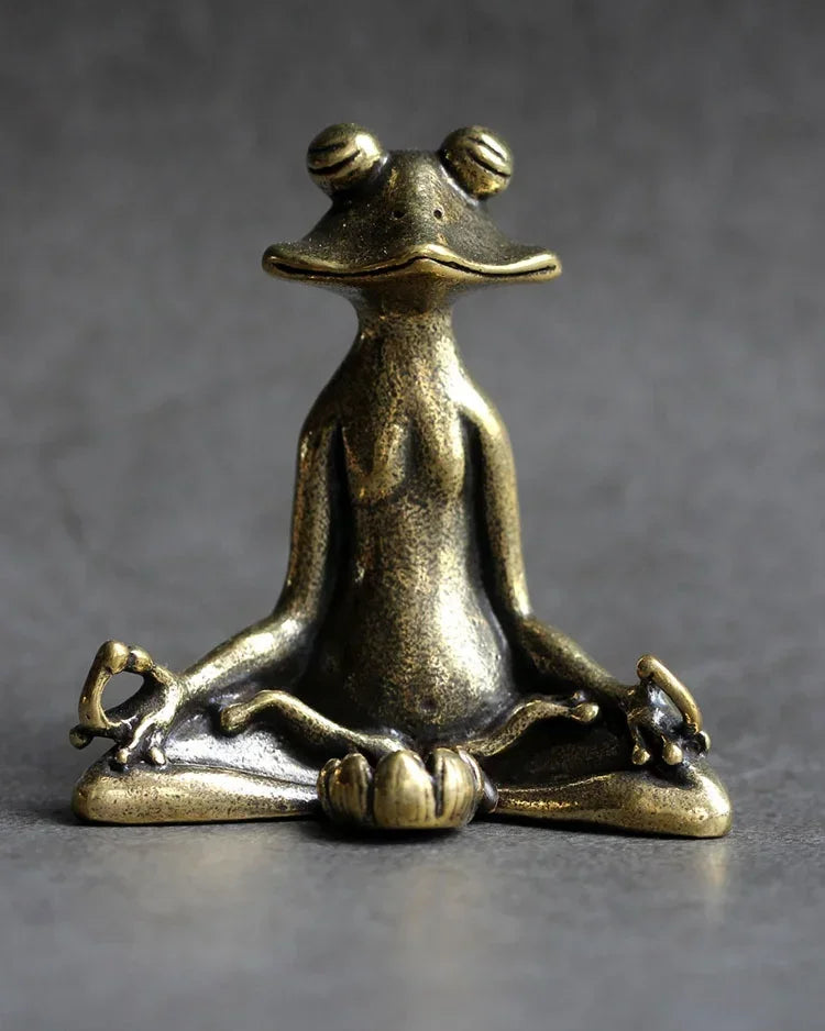 Suporte de Incenso Sapo Meditando - CasaZaki