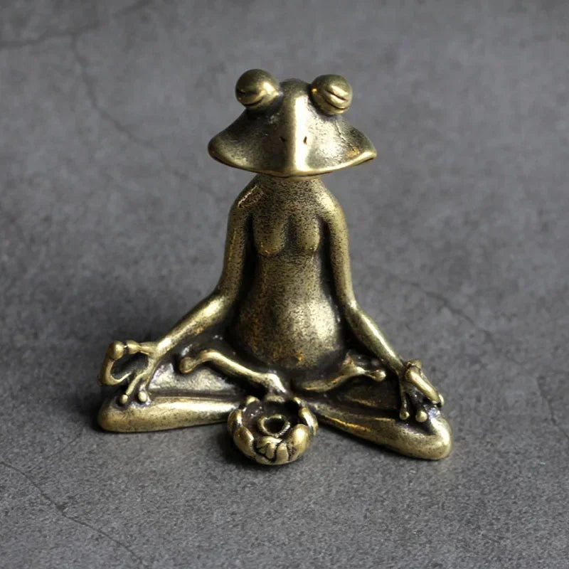 Suporte de Incenso Sapo Meditando - CasaZaki
