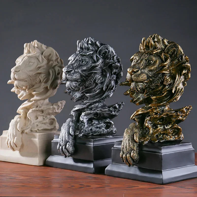 Escultura Leão Nórdico - CasaZaki