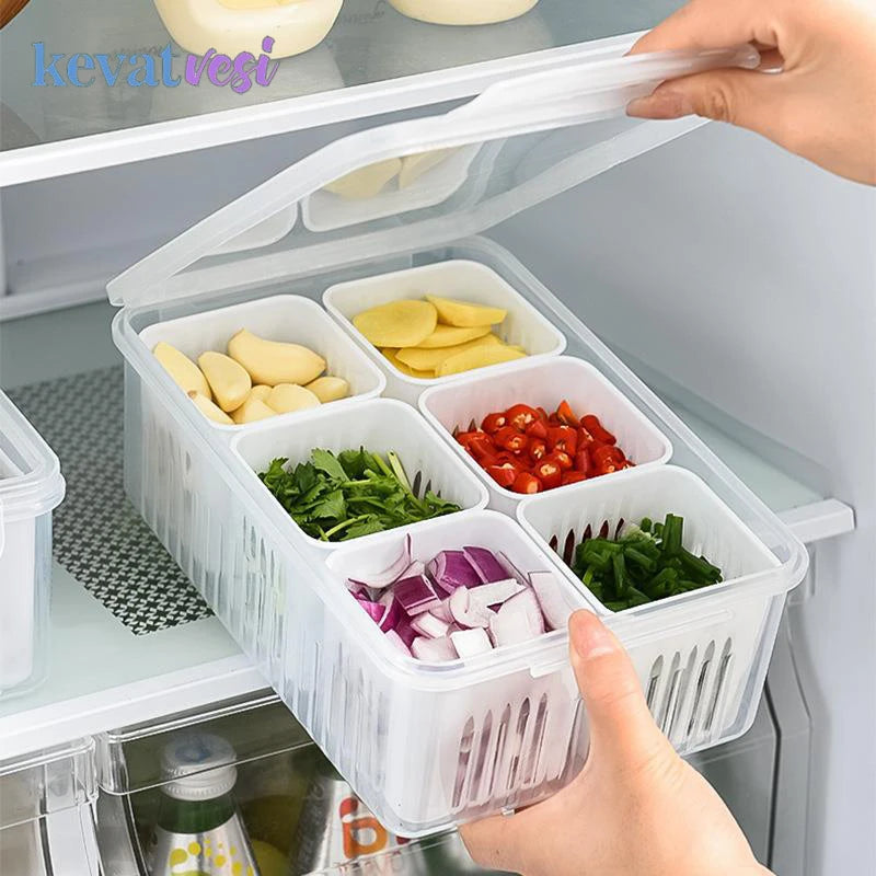 Organizador de Geladeira com Divisórias - CasaZaki